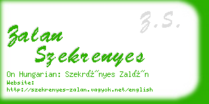 zalan szekrenyes business card